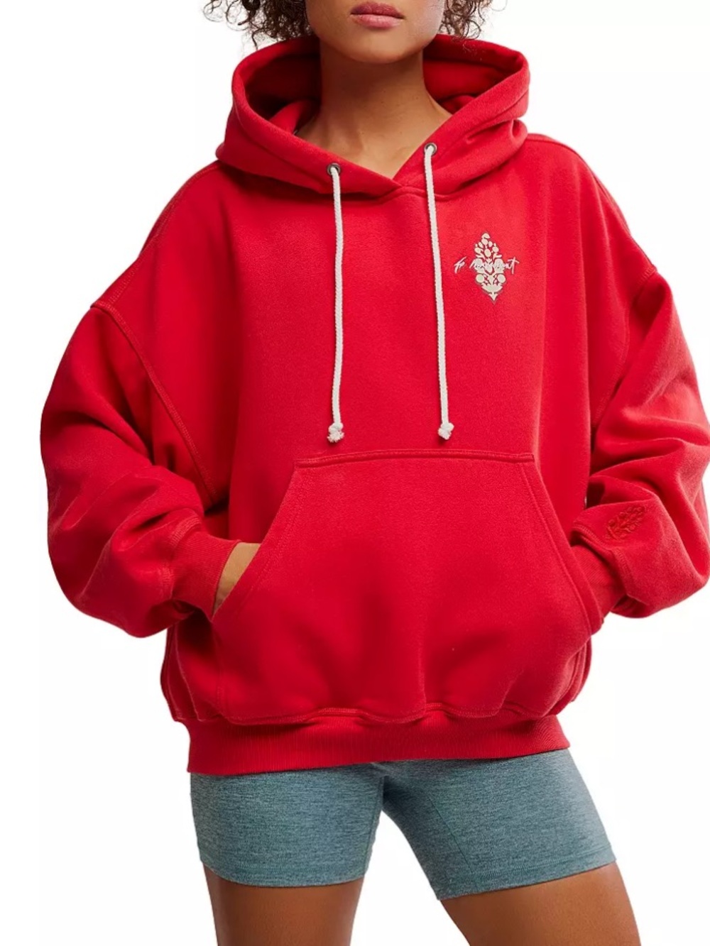 9195. Free People Final Call Logo Hoodie